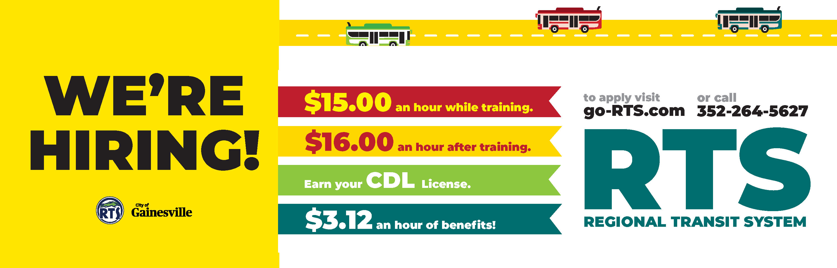 an RTS Driver to the City of Gainesville