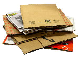 flatted cardboard boxes for recycling