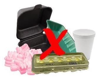 foam items are not accepted for recycling