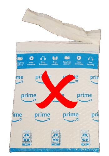 Amazon Prime plastic mailing envelope