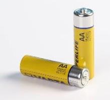 two double A batteries