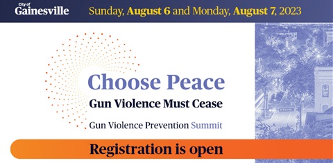 Registration is open for summit Choose Peace: Gun Violence Must Cease