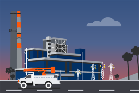 Illustration of Deerhaven power plant