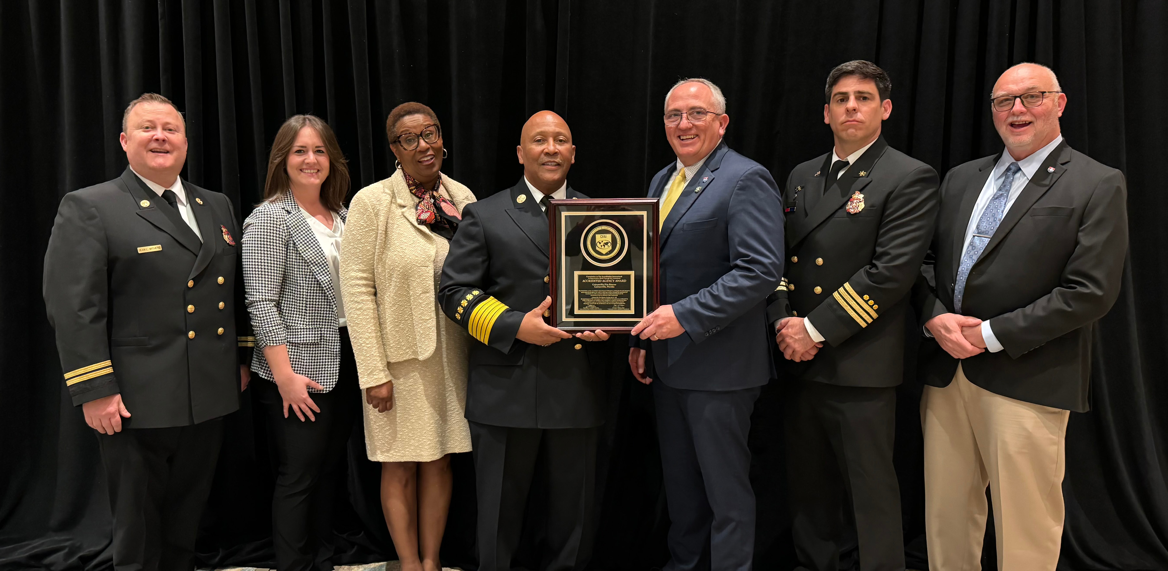 Award received by GFR and city leadership