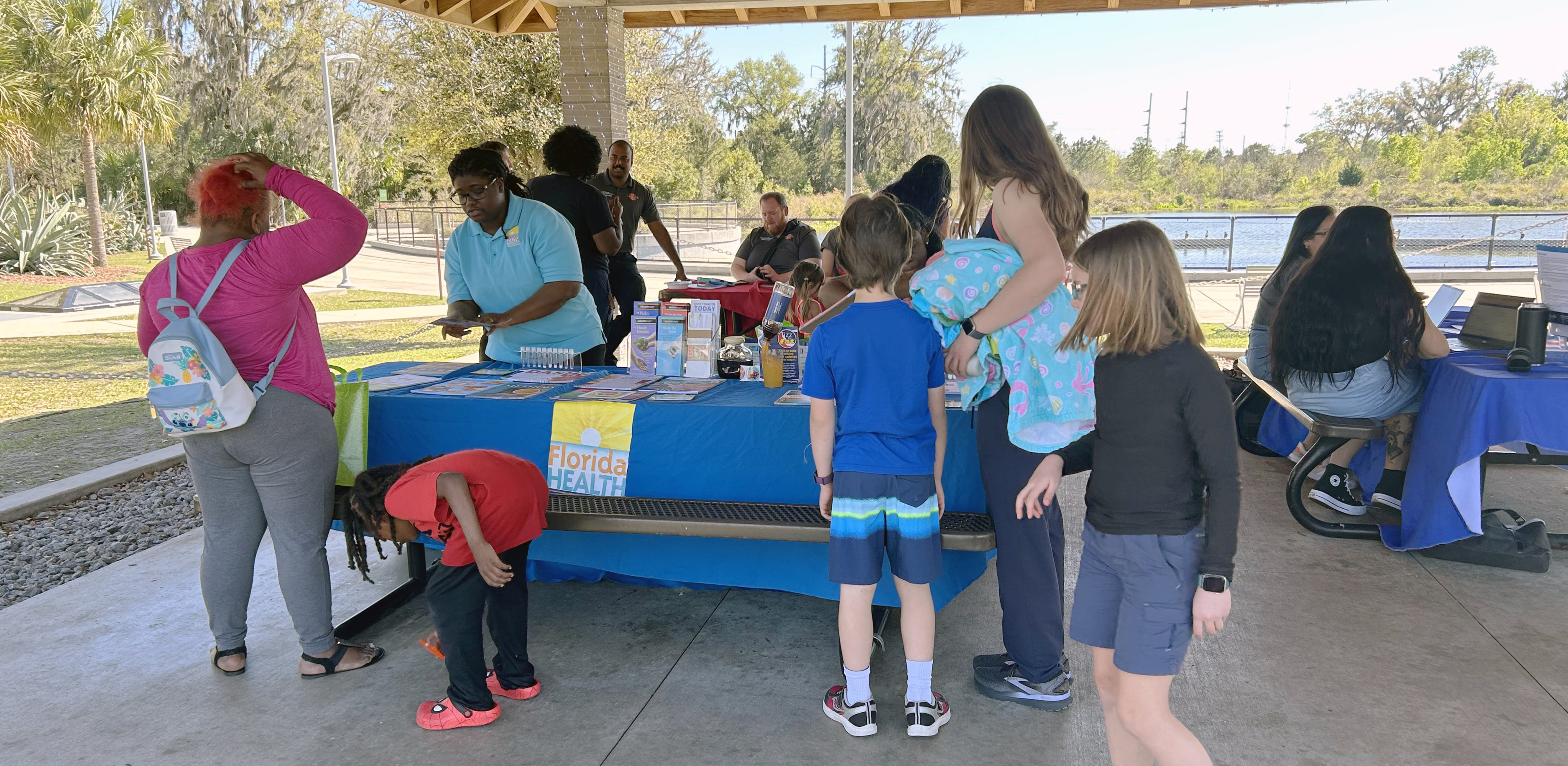 Community health event at Depot Park