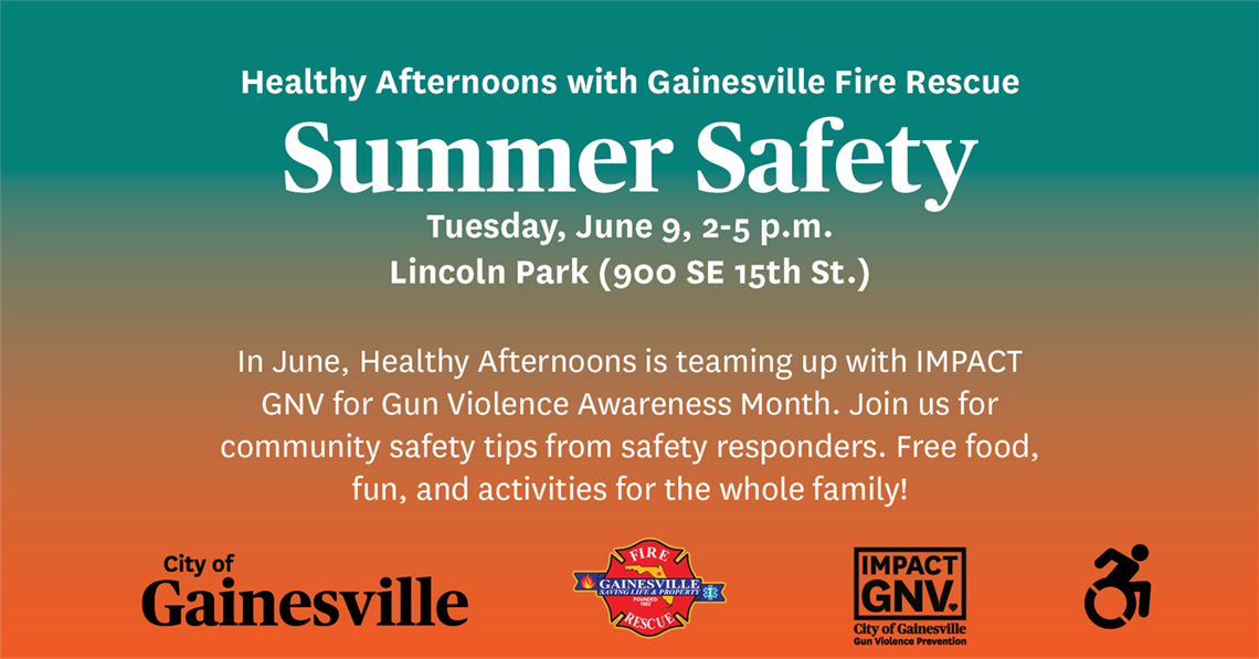 Summer Safety event graphic