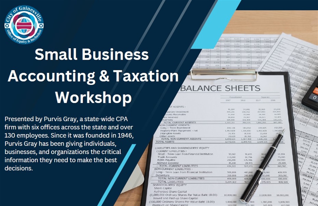 Small Business Accounting & Taxation to the City of Gainesville