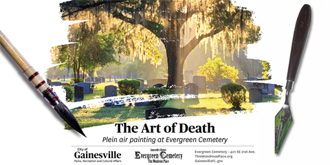 The Art of Death: Plein air painting at Evergreen Cemetery