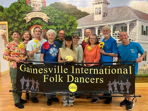 Gainesville International Folk Dancers group photo