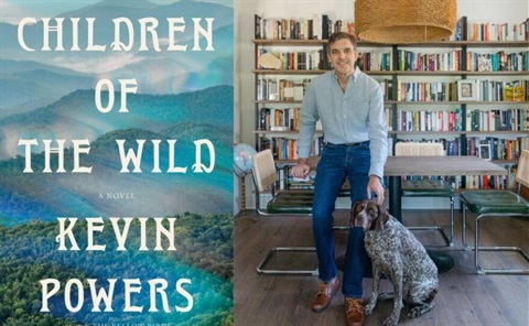 Children of the Wild by Kevin Powers book cover and photo of the author
