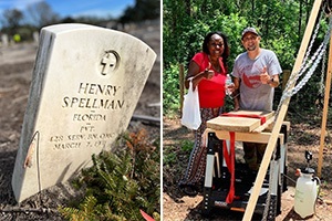 Gravestone restoration