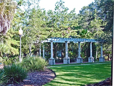 Pergola in the Thomas Center gardens
