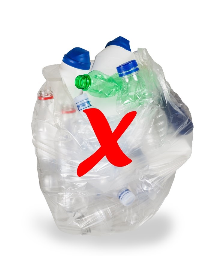 Don't bag your recyclables