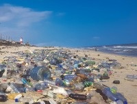 pollution on beach