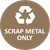 brown scarp metal only decal