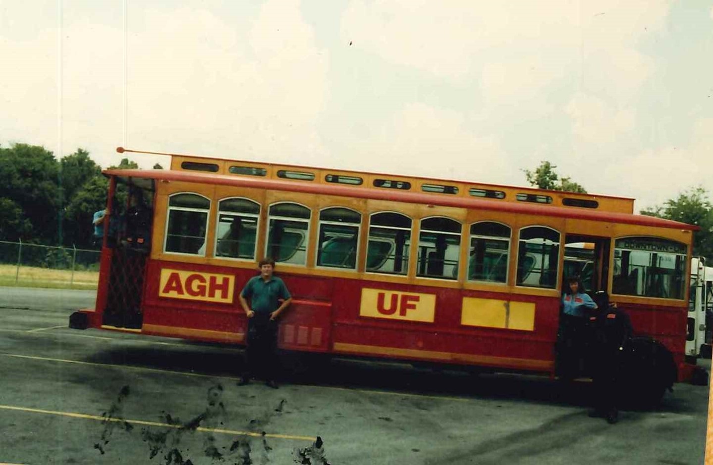RTS yellow and red trolley circa 1986-1989