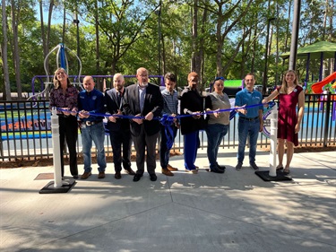 Massey playground ribbon cutting